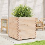 vidaXL Jardinieră de grădină, 80x80x72 cm, lemn masiv de pin vidaXL Jardinieră de grădină, 80x80x72 cm, lemn masiv de pin