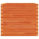 vidaXL Jardinieră de grădină, maro ceruit, 80x80x72 cm, lemn masiv pin