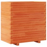 vidaXL Jardinieră de grădină, maro ceruit, 70x40x72 cm, lemn masiv pin
