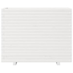 vidaXL Jardinieră de grădină, alb, 90x40x72 cm, lemn masiv de pin vidaXL Jardinieră de grădină, alb, 90x40x72 cm, lemn masiv de pin