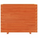 vidaXL Jardinieră de grădină, maro ceruit, 90x40x72 cm, lemn masiv pin