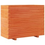 vidaXL Jardinieră de grădină, maro ceruit, 90x40x72 cm, lemn masiv pin