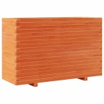 vidaXL Jardinieră de grădină, maro ceruit, 110x40x72cm, lemn masiv pin