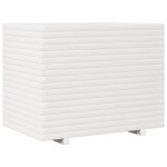 vidaXL Jardinieră de grădină, alb, 90x60x72 cm, lemn masiv de pin vidaXL Jardinieră de grădină, alb, 90x60x72 cm, lemn masiv de pin