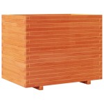 vidaXL Jardinieră de grădină, maro ceruit, 90x60x72 cm, lemn masiv pin vidaXL Jardinieră de grădină, maro ceruit, 90x60x72 cm, lemn masiv pin