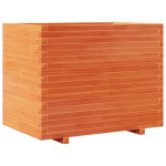 vidaXL Jardinieră de grădină, maro ceruit, 90x60x72 cm, lemn masiv pin vidaXL Jardinieră de grădină, maro ceruit, 90x60x72 cm, lemn masiv pin