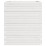 vidaXL Jardinieră de grădină, alb, 110x60x72 cm, lemn masiv de pin vidaXL Jardinieră de grădină, alb, 110x60x72 cm, lemn masiv de pin