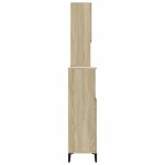 vidaXL Set mobilier de baie, 3 piese, stejar sonoma, lemn prelucrat vidaXL Set mobilier de baie, 3 piese, stejar sonoma, lemn prelucrat