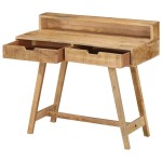 vidaXL Birou, 100x45x90 cm, lemn de mango nefinisat