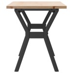 vidaXL Masă de cafea, cadru Y, 110x40x45 cm, lemn masiv pin și Oţel vidaXL Masă de cafea, cadru Y, 110x40x45 cm, lemn masiv pin și Oţel