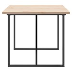 vidaXL Masă bucătărie, cadru O, 180x90x75,5 cm lemn masiv pin și Oţel vidaXL Masă bucătărie, cadru O, 180x90x75,5 cm lemn masiv pin și Oţel