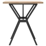 vidaXL Masă bucătărie, cadru Y, 70x70x75,5 cm lemn masiv pin și Oţel vidaXL Masă bucătărie, cadru Y, 70x70x75,5 cm lemn masiv pin și Oţel