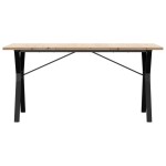 vidaXL Masă bucătărie, cadru Y, 160x80x75,5 cm lemn masiv pin și Oţel vidaXL Masă bucătărie, cadru Y, 160x80x75,5 cm lemn masiv pin și Oţel