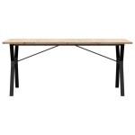 vidaXL Masă bucătărie, cadru Y, 180x90x75,5 cm lemn masiv pin și Oţel vidaXL Masă bucătărie, cadru Y, 180x90x75,5 cm lemn masiv pin și Oţel