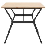 vidaXL Masă bucătărie, cadru Y, 180x90x75,5 cm lemn masiv pin și Oţel vidaXL Masă bucătărie, cadru Y, 180x90x75,5 cm lemn masiv pin și Oţel