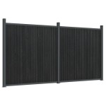 vidaXL Panou pentru gard, gri, 353x186 cm, WPC vidaXL Panou pentru gard, gri, 353x186 cm, WPC