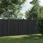 vidaXL Panou pentru gard, gri, 353x186 cm, WPC vidaXL Panou pentru gard, gri, 353x186 cm, WPC