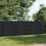vidaXL Panouri pentru gard, gri, 526x186 cm, WPC vidaXL Panouri pentru gard, gri, 526x186 cm, WPC