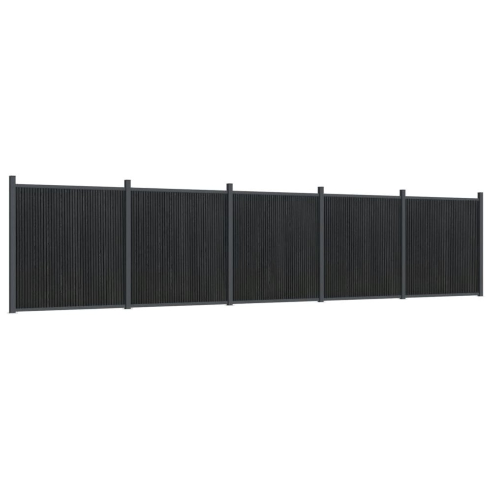 vidaXL Panouri pentru gard, gri, 872x186 cm, WPC