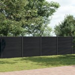 vidaXL Panouri pentru gard, gri, 872x186 cm, WPC vidaXL Panouri pentru gard, gri, 872x186 cm, WPC