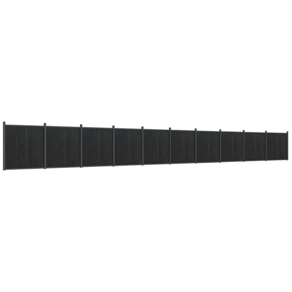 vidaXL Panou pentru gard, gri, 1737x186 cm, WPC
