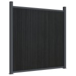 vidaXL Panou pentru gard, gri, 1737x186 cm, WPC vidaXL Panou pentru gard, gri, 1737x186 cm, WPC