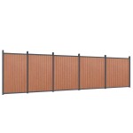vidaXL Panouri pentru gard, maro, 872x186 cm, WPC vidaXL Panouri pentru gard, maro, 872x186 cm, WPC