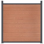 vidaXL Panouri pentru gard, maro, 872x186 cm, WPC vidaXL Panouri pentru gard, maro, 872x186 cm, WPC