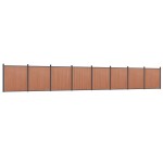 vidaXL Panou pentru gard, maro, 1391x186 cm, WPC vidaXL Panou pentru gard, maro, 1391x186 cm, WPC
