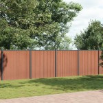 vidaXL Panou pentru gard, maro, 1391x186 cm, WPC vidaXL Panou pentru gard, maro, 1391x186 cm, WPC