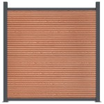 vidaXL Panou pentru gard, maro, 1391x186 cm, WPC vidaXL Panou pentru gard, maro, 1391x186 cm, WPC