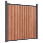 vidaXL Panou pentru gard, maro, 1391x186 cm, WPC vidaXL Panou pentru gard, maro, 1391x186 cm, WPC