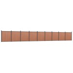 vidaXL Panou pentru gard, maro, 1564x186 cm, WPC vidaXL Panou pentru gard, maro, 1564x186 cm, WPC
