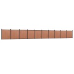 vidaXL Panou pentru gard, maro, 1737x186 cm, WPC vidaXL Panou pentru gard, maro, 1737x186 cm, WPC