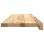 vidaXL Trepte scari 4 buc Stejar masiv netratat 80x30x2 cm vidaXL Trepte scari 4 buc Stejar masiv netratat 80x30x2 cm