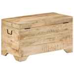 vidaXL Cufăr de depozitare din lemn masiv de mango nefinisat vidaXL Cufăr de depozitare din lemn masiv de mango nefinisat