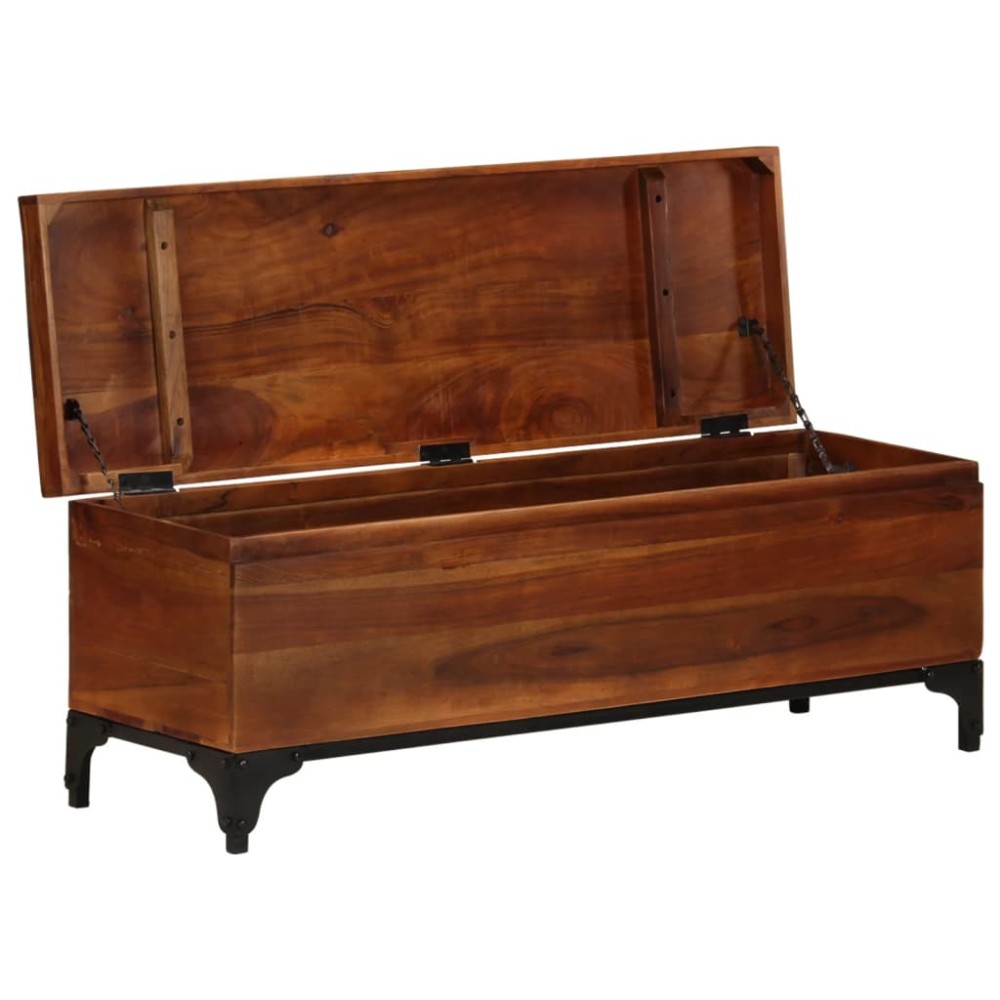 vidaXL Cufăr de depozitare, 110x35x41 cm, lemn masiv de acacia