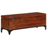vidaXL Cufăr de depozitare, 110x35x41 cm, lemn masiv de acacia vidaXL Cufăr de depozitare, 110x35x41 cm, lemn masiv de acacia