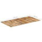 vidaXL Blat de masă, 120x60x(1,5-1,6) cm, lemn de mango nefinisat vidaXL Blat de masă, 120x60x(1,5-1,6) cm, lemn de mango nefinisat