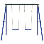 vidaXL Set leagăn de exterior, cu 2 leagăne vidaXL Set leagăn de exterior, cu 2 leagăne