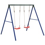 vidaXL Set leagăn de exterior, cu 2 leagăne vidaXL Set leagăn de exterior, cu 2 leagăne