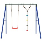vidaXL Set leagăn de exterior, cu leagăn și leagăn cu disc vidaXL Set leagăn de exterior, cu leagăn și leagăn cu disc