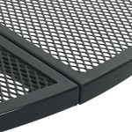 vidaXL Set scaune de grădină stivuibile, 5 buc., antracit, oțel vopsit