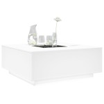 vidaXL Măsuță de cafea cu LED infinity, alb, 100x100x40 cm vidaXL Măsuță de cafea cu LED infinity, alb, 100x100x40 cm