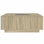 vidaXL Măsuță de cafea cu LED infinity, stejar sonoma, 100x100x40 cm vidaXL Măsuță de cafea cu LED infinity, stejar sonoma, 100x100x40 cm