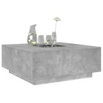 vidaXL Măsuță de cafea cu LED infinity, gri beton, 100x100x40 cm vidaXL Măsuță de cafea cu LED infinity, gri beton, 100x100x40 cm