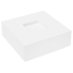 vidaXL Măsuță de cafea alb 100x100x40 cm lemn prelucrat vidaXL Măsuță de cafea alb 100x100x40 cm lemn prelucrat