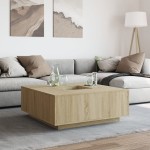 vidaXL Măsuță de cafea stejar sonoma 100x100x40 cm lemn prelucrat vidaXL Măsuță de cafea stejar sonoma 100x100x40 cm lemn prelucrat