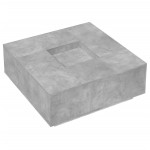 vidaXL Măsuță de cafea gri beton 100x100x40 cm lemn prelucrat