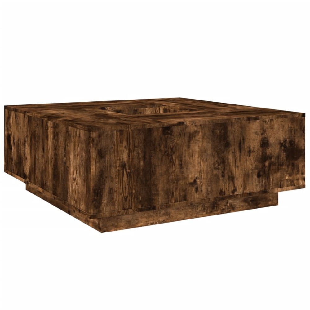 vidaXL Măsuță de cafea stejar fumuriu 100x100x40 cm din lemn prelucrat